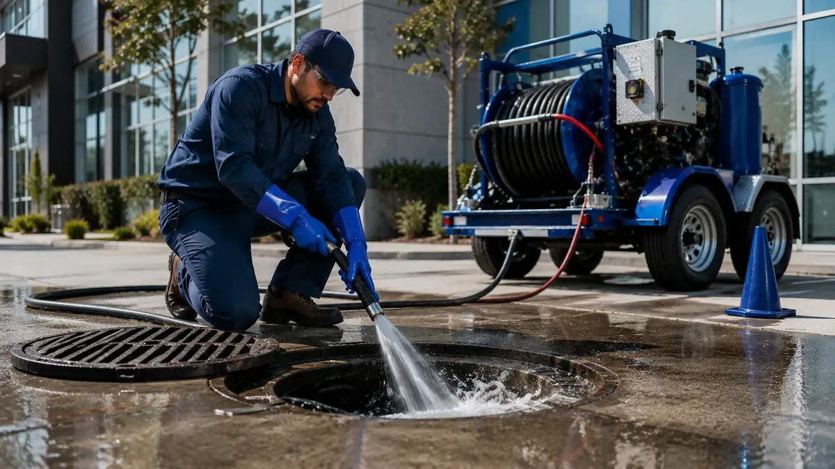 Commercial Hydro Jet Drain Cleaning in Taft