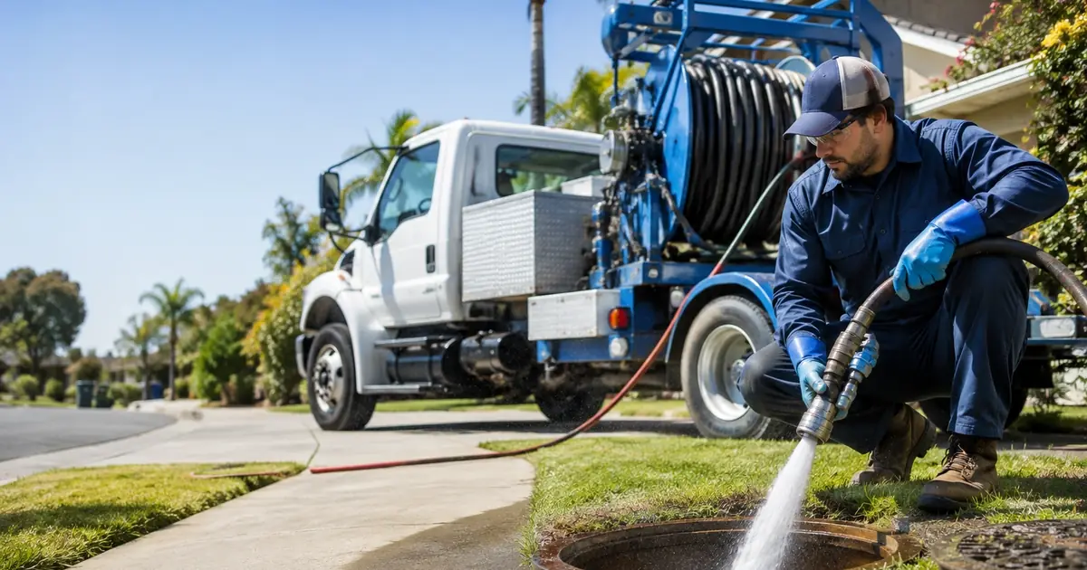 Hydro jet sewer cleaning Taft