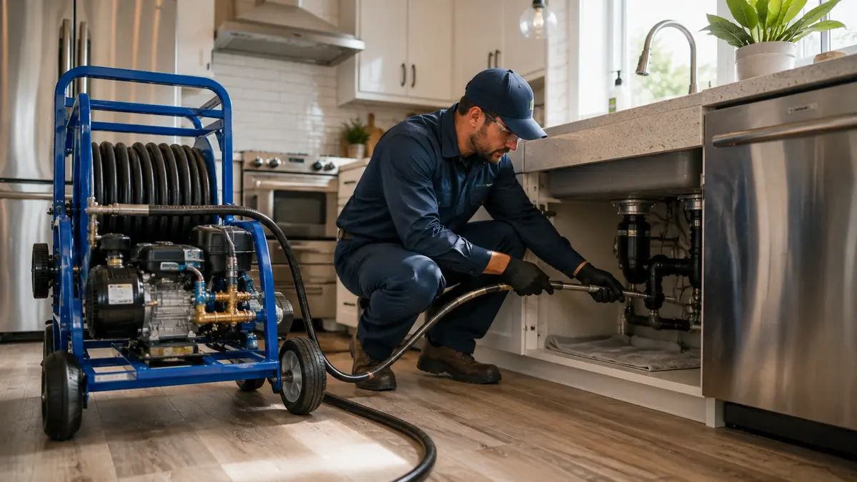 Kitchen Drain Hydro Jetting in Taft