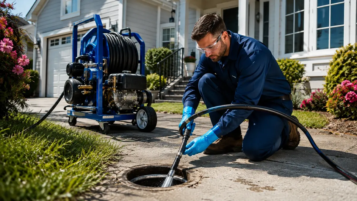 Residential Hydro Jet Drain Cleaning in Taft