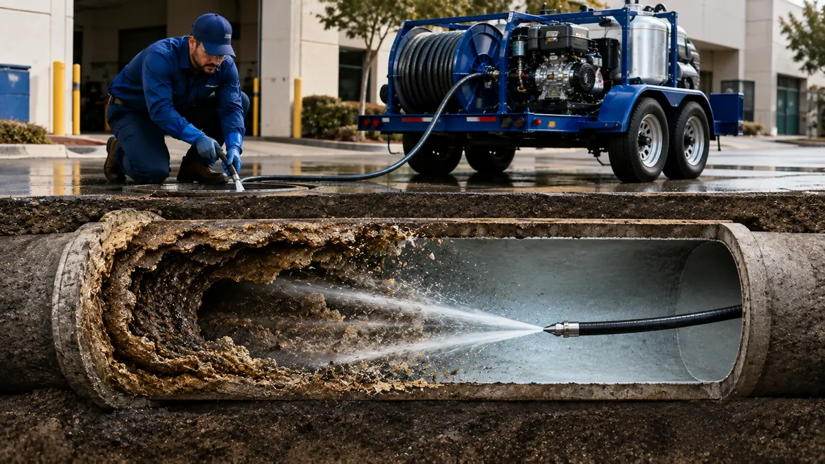 Sewer Pipe Descaling in Taft